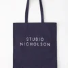 Studio Nicholson Standard Tote Bag In Dark Navy