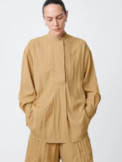 Studio Nicholson Frink Viscose Shirt In Sand 10 Studio Nicholson Frink Viscose Shirt In Sand -Studio Nicholson 24.01.22 23 SU24 EC 026 084 scaled