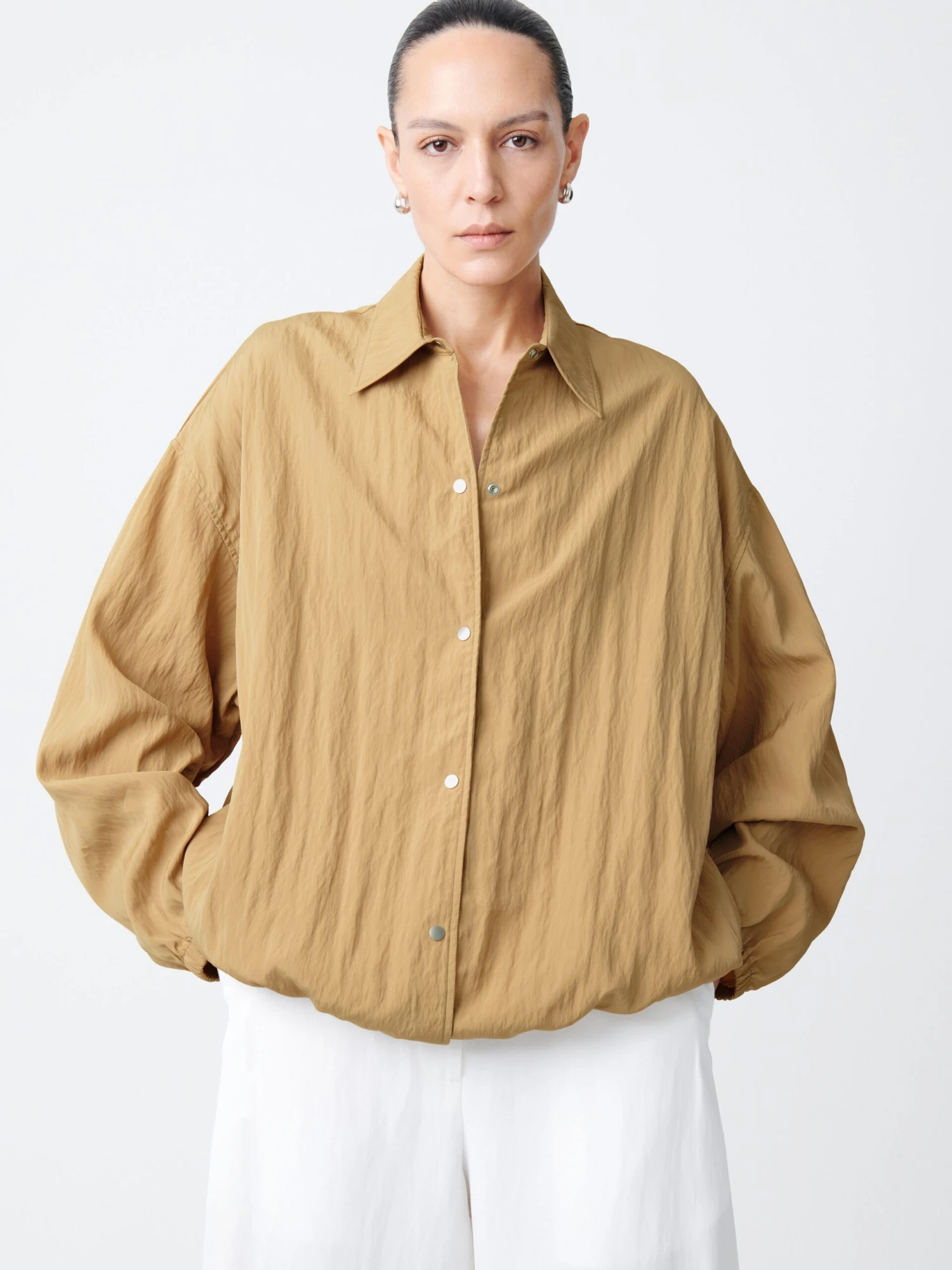 Studio Nicholson Sprung Jacket In Sand 1 Studio Nicholson Sprung Jacket In Sand