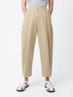 Studio Nicholson Dordoni Volume Pant In Tan -Studio Nicholson 24.01.22 23 SU24 EC 068 077 scaled