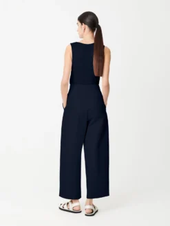 Studio Nicholson Dordoni Volume Pant In Dark Navy -Studio Nicholson 24.02.13 SU24 CONT EC 037 033 DN scaled