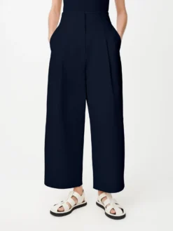 Studio Nicholson Dordoni Volume Pant In Dark Navy -Studio Nicholson 24.02.13 SU24 CONT EC 037 048 DN scaled