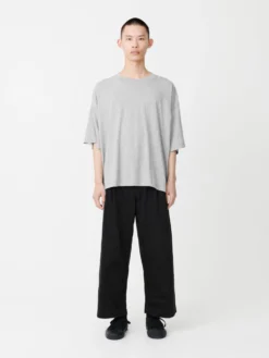 Studio Nicholson Piu T-Shirt In Grey Marl