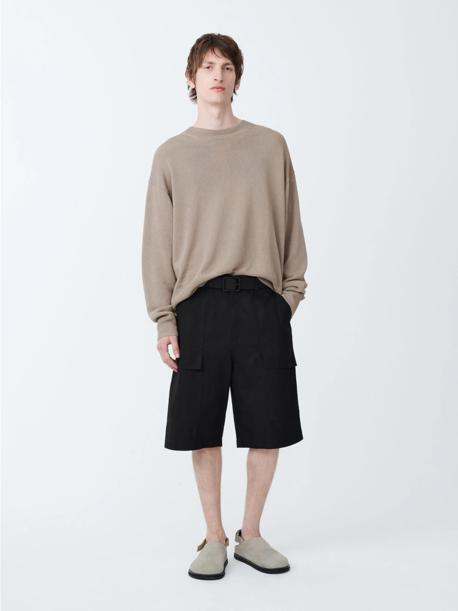 Studio Nicholson Tiller Short In Black 3 Studio Nicholson Tiller Short In Black - Image 3