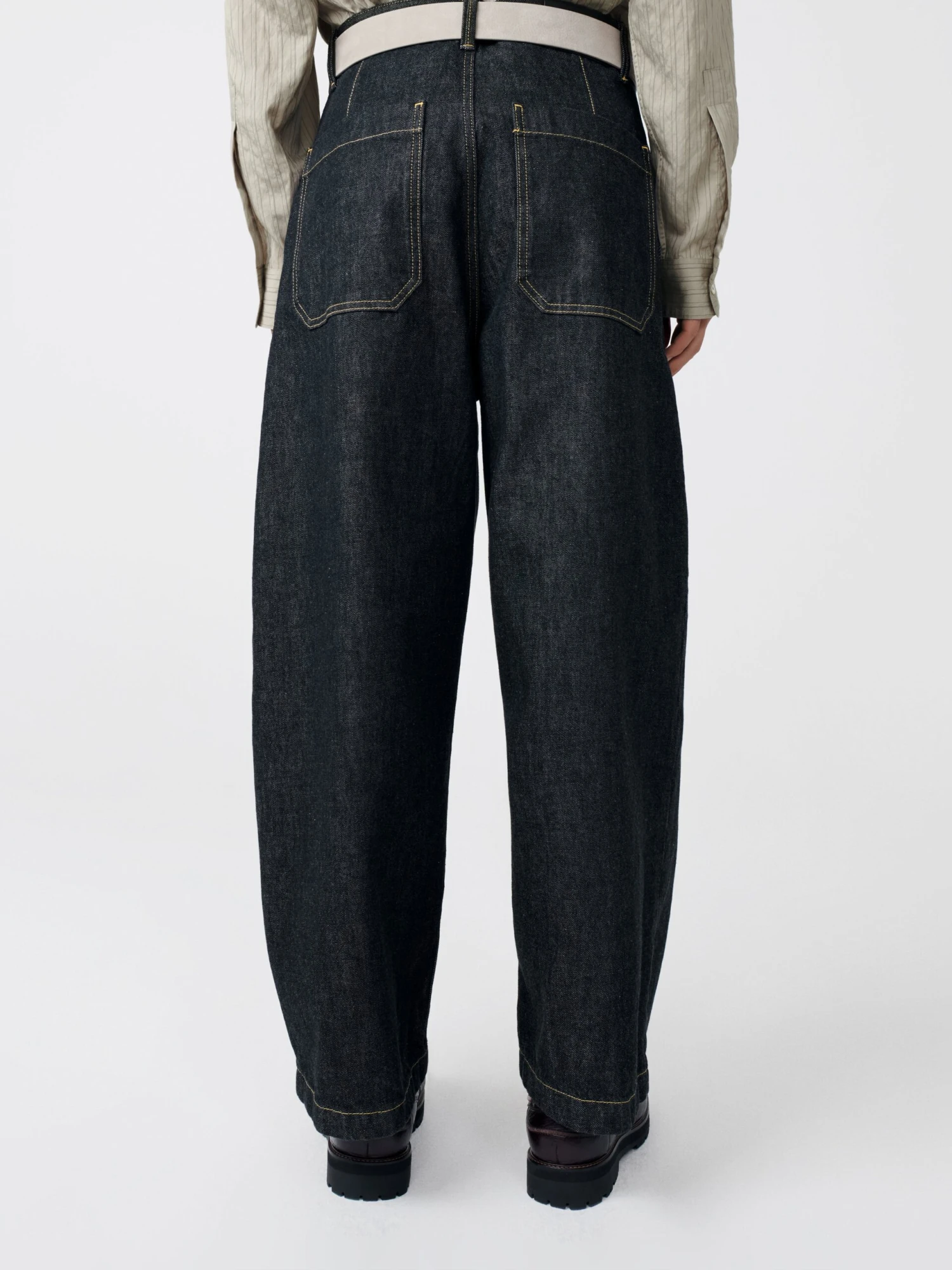Studio Nicholson Puch Italian Denim Pant In Black 4 Studio Nicholson Puch Italian Denim Pant In Black - Image 4