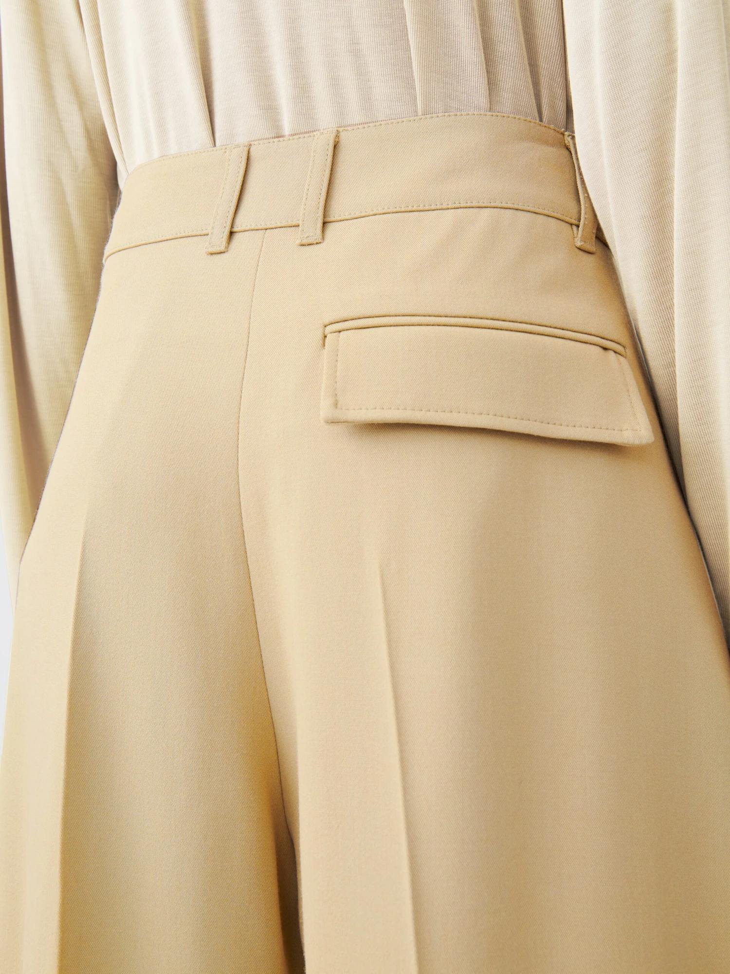 Studio Nicholson Acuna Viscose Pant In Sand 6 Studio Nicholson Acuna Viscose Pant In Sand - Image 6