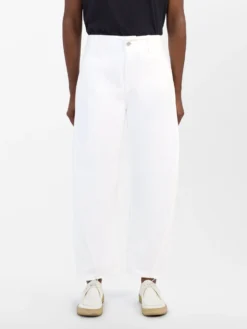Studio Nicholson Akerman Denim Pant In Optic White -Studio Nicholson AKERMANDENIMPANTOPTICWHTIE3 scaled