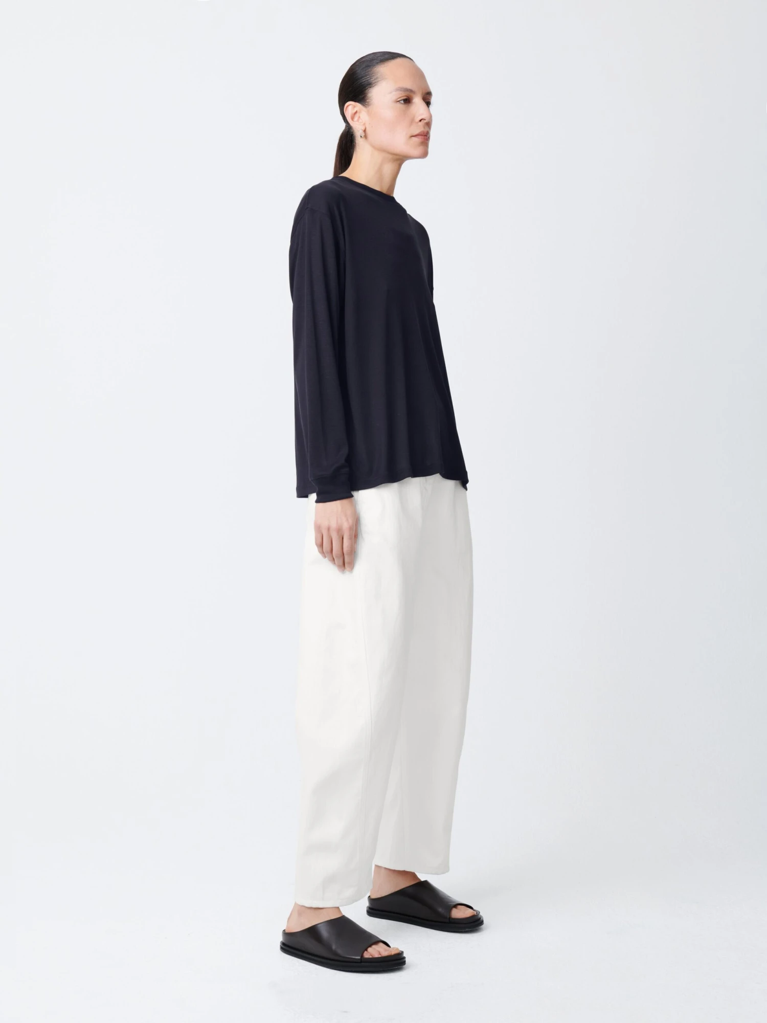 Studio Nicholson Akerman Denim Pant In Parchment 2 Studio Nicholson Akerman Denim Pant In Parchment - Image 2