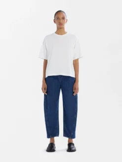 Studio Nicholson Akerman Washed Denim Pant In Indigo