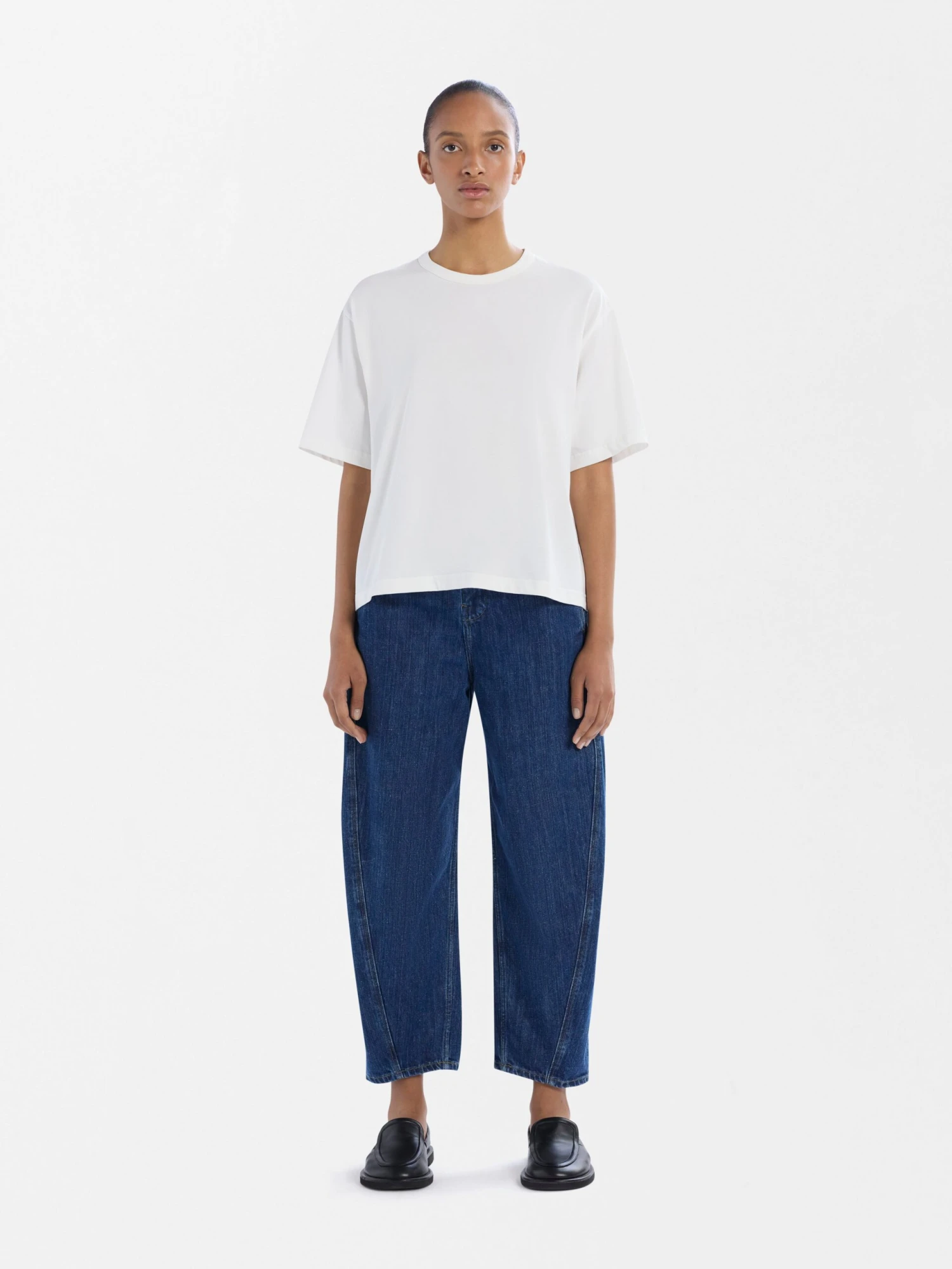 Studio Nicholson Akerman Washed Denim Pant In Indigo 1 Studio Nicholson Akerman Washed Denim Pant In Indigo