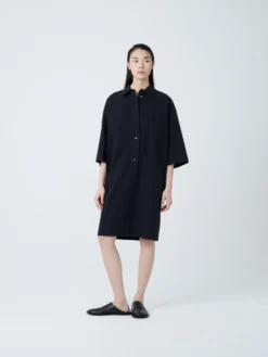 Studio Nicholson Albion Dress In Darkest Navy