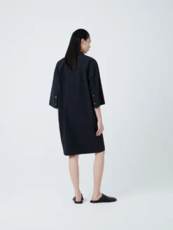 Studio Nicholson Albion Dress In Darkest Navy -Studio Nicholson ALBIONDRESSDNAVY2 scaled