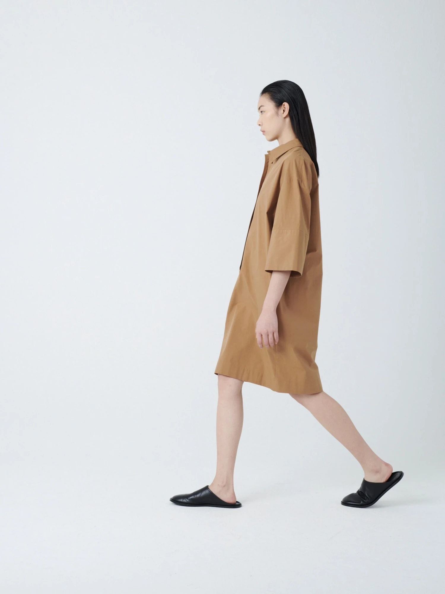 Studio Nicholson Albion Dress In Honey 4 Studio Nicholson Albion Dress In Honey - Image 4