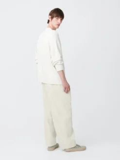 Studio Nicholson Alto Knit In Parchment -Studio Nicholson ALTOSNM 1078MERINOCOTTONPARCHEMENT1 scaled