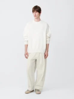 Studio Nicholson Alto Knit In Parchment -Studio Nicholson ALTOSNM 1078MERINOCOTTONPARCHEMENT4 scaled