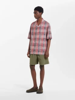 Studio Nicholson Archer Shirt In Madras Check -Studio Nicholson ARCHERSHIRTINMULTICHECK1 scaled