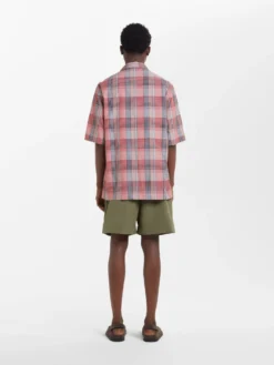 Studio Nicholson Archer Shirt In Madras Check -Studio Nicholson ARCHERSHIRTINMULTICHECK2 scaled