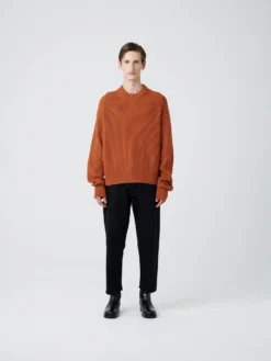 Studio Nicholson Auxil Knit In Terracotta