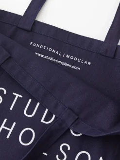 Studio Nicholson Standard Tote Bag In Dark Navy -Studio Nicholson AW20WLARGETOTE3 scaled