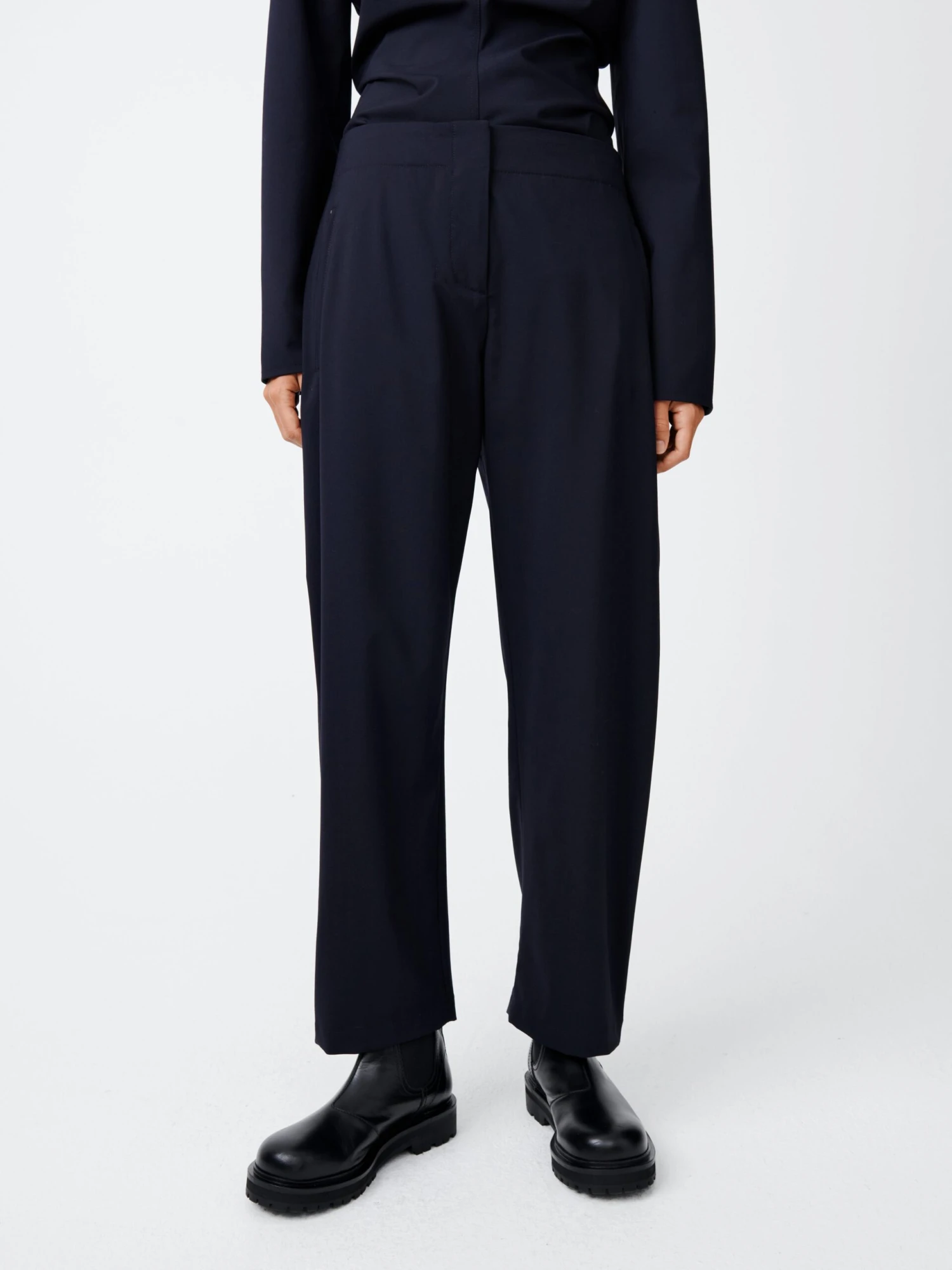 Studio Nicholson Awe Tropical Wool Pant In Darkest Navy 3 Studio Nicholson Awe Tropical Wool Pant In Darkest Navy - Image 3