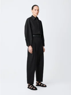 Studio Nicholson Acuna Pant In Black -Studio Nicholson AcunaSNW 1305PowderCottonPantsBlack3 scaled