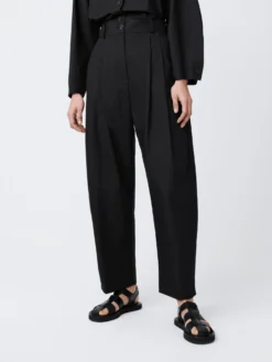 Studio Nicholson Acuna Pant In Black -Studio Nicholson AcunaSNW 1305PowderCottonPantsBlack5 scaled