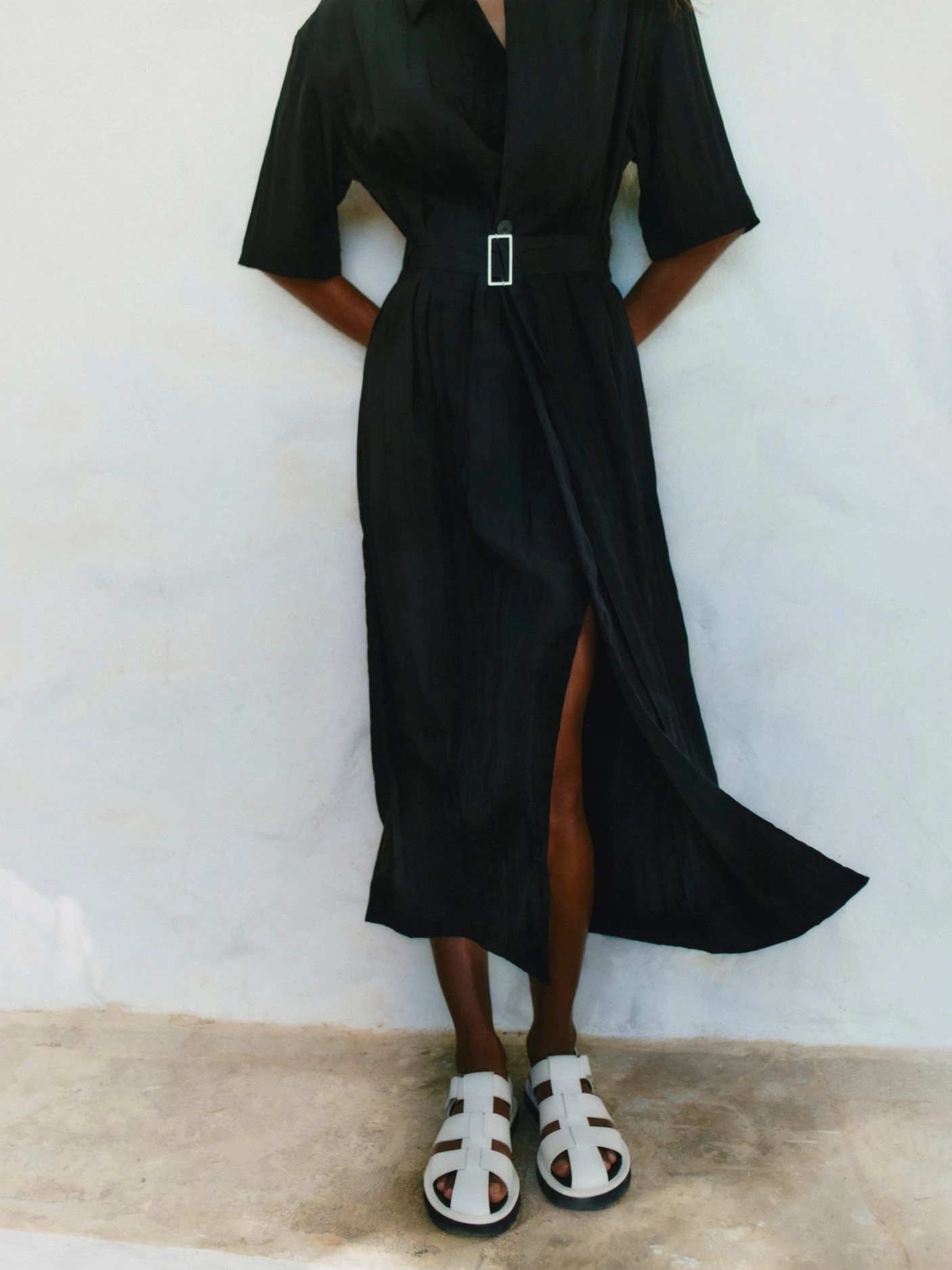 Studio Nicholson Arden Dress In Black 7 Studio Nicholson Arden Dress In Black - Image 7