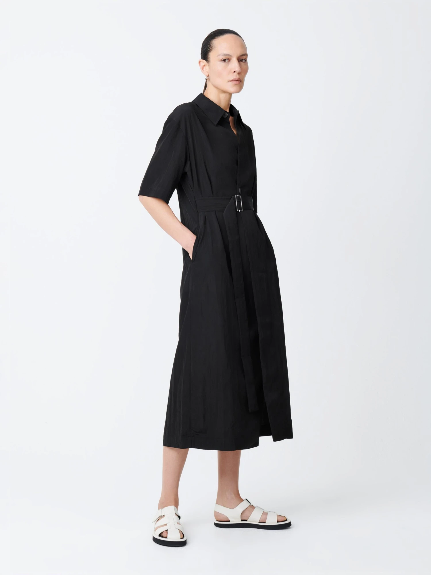 Studio Nicholson Arden Dress In Black 2 Studio Nicholson Arden Dress In Black - Image 2
