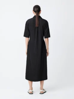 Studio Nicholson Arden Dress In Black 12 Studio Nicholson Arden Dress In Black -Studio Nicholson ArdenSNW 1505ViscoseDressesblack2 scaled