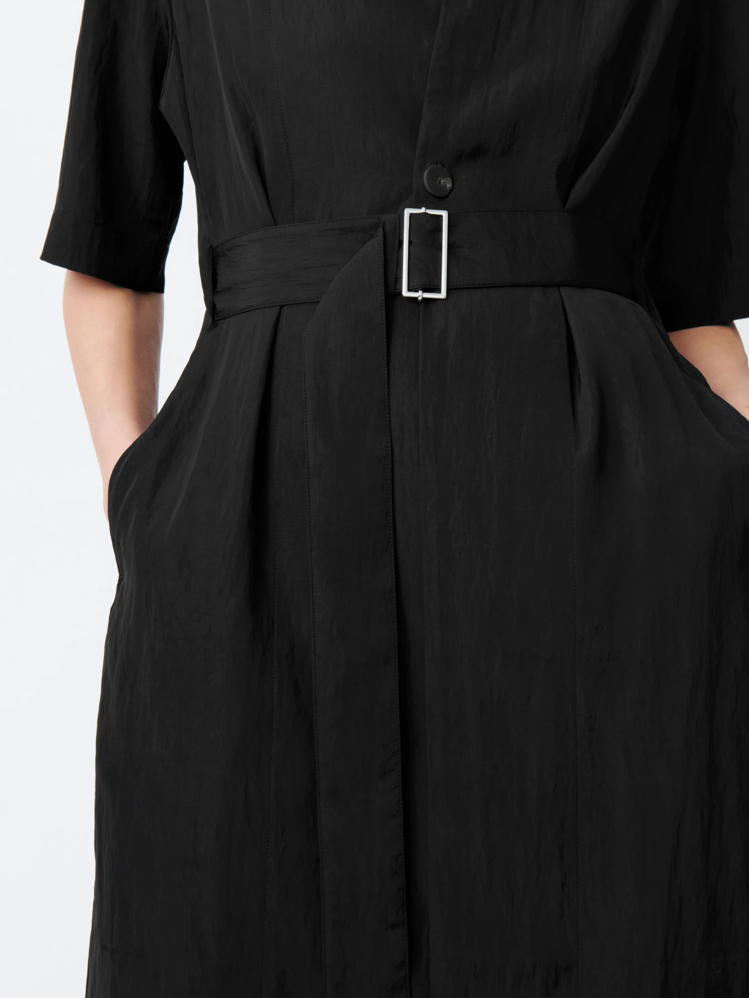 Studio Nicholson Arden Dress In Black 6 Studio Nicholson Arden Dress In Black - Image 6