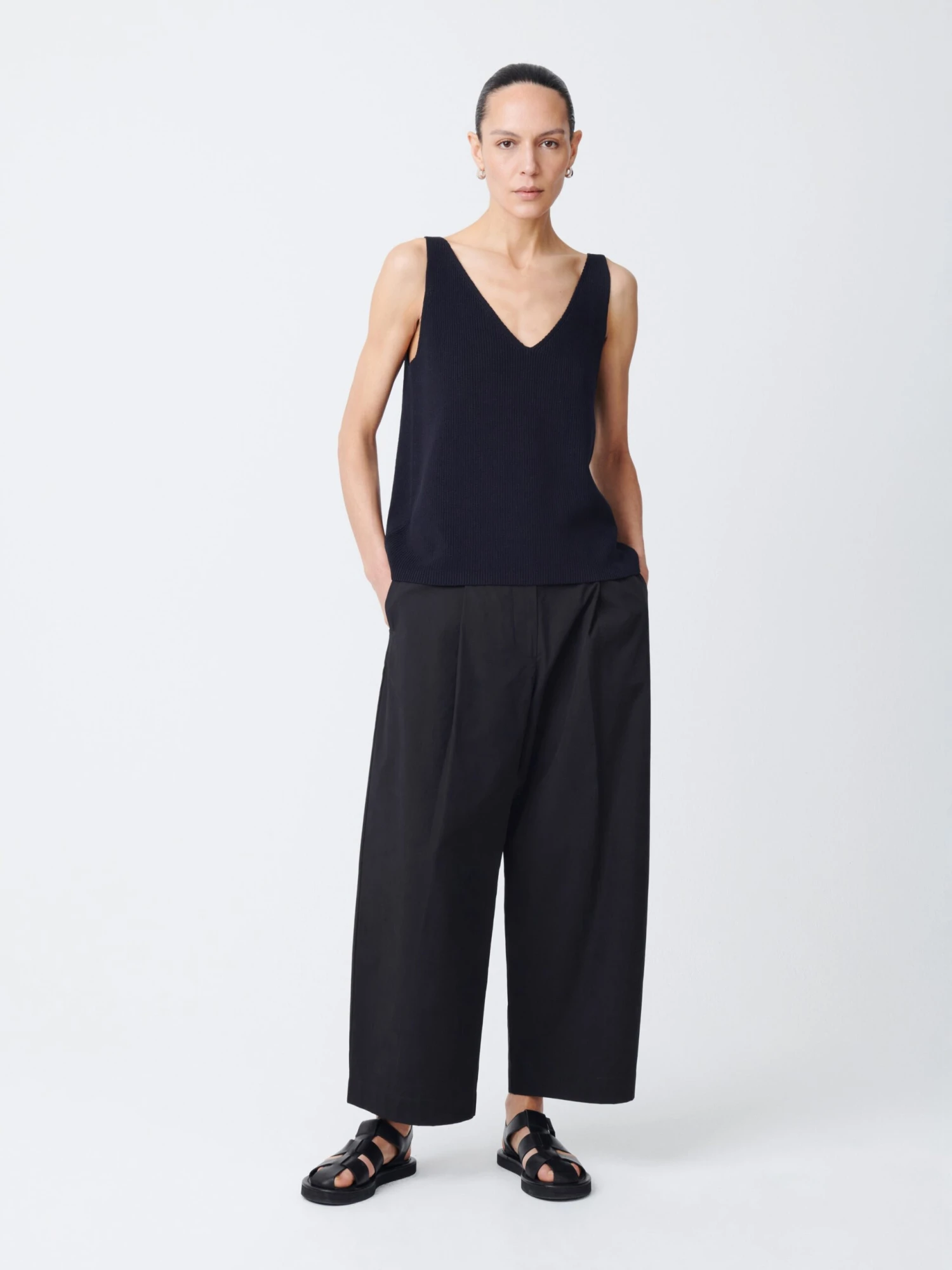 Studio Nicholson Bara Knit In Darkest Navy 1 Studio Nicholson Bara Knit In Darkest Navy