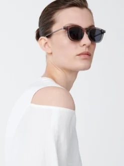 Studio Nicholson Barr Twill Dress In Parchment -Studio Nicholson BARRSNW 1464LINENLIKETWILLDRESSinPARCHMENT4 scaled