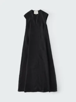 Studio Nicholson Beck Dress In Black -Studio Nicholson BECKSNW 1465VISCOSELINENBLACK 149942 FS scaled