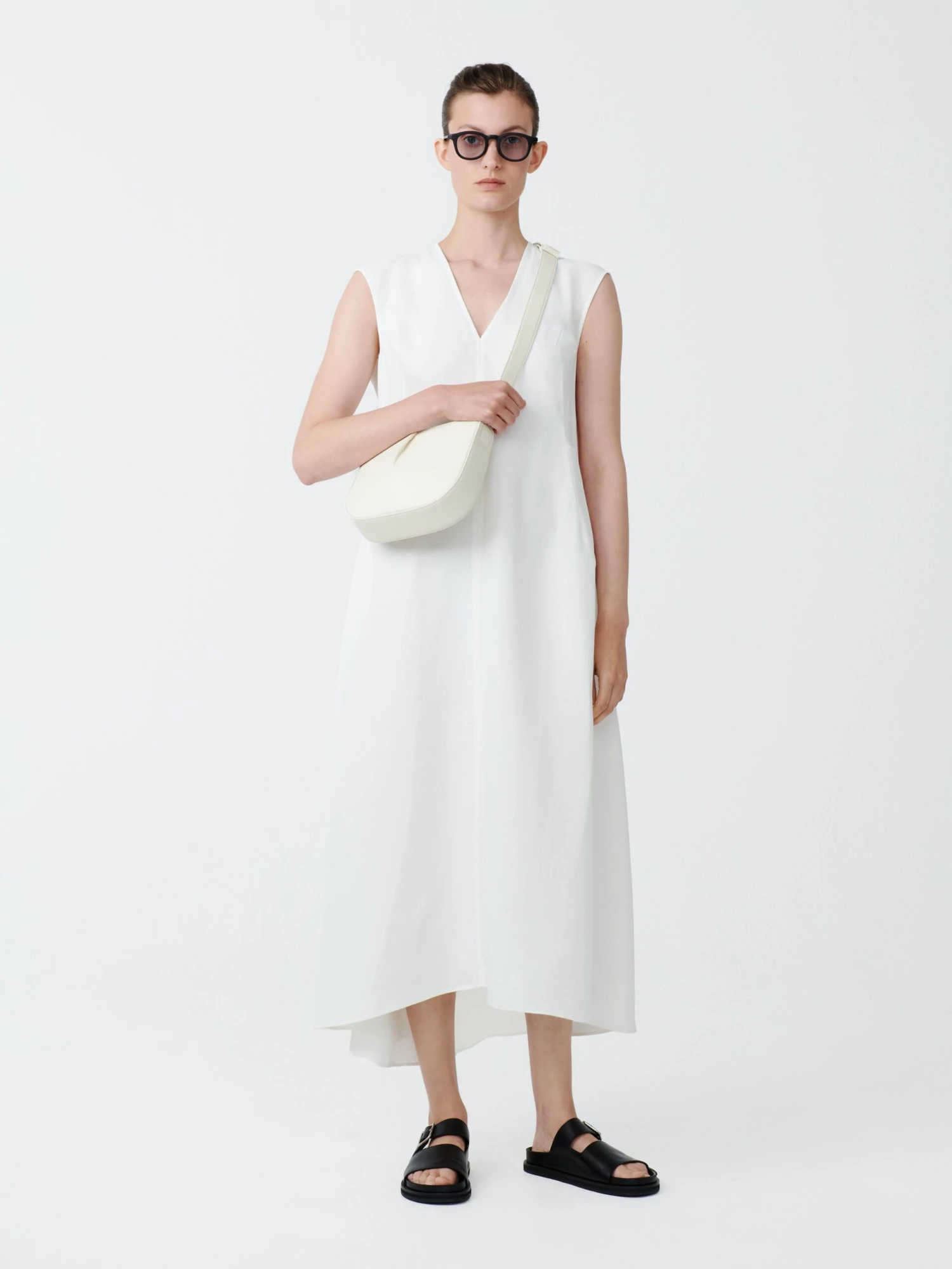 Studio Nicholson Beck Dress In Parchment 1 Studio Nicholson Beck Dress In Parchment