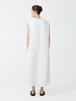 Studio Nicholson Beck Dress In Parchment 10 Studio Nicholson Beck Dress In Parchment -Studio Nicholson BECKSNW 1465VISCOSELINENDRESSinPARCHMENT3 scaled