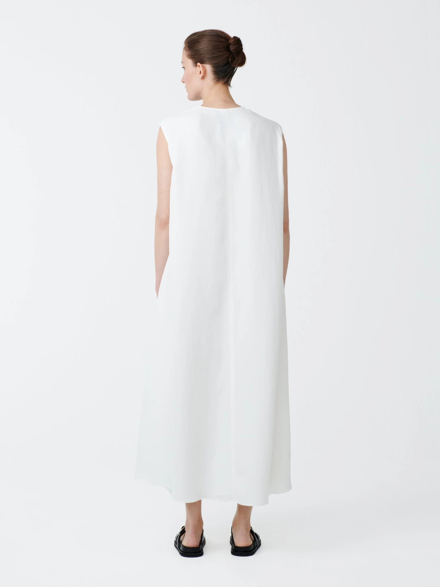 Studio Nicholson Beck Dress In Parchment 4 Studio Nicholson Beck Dress In Parchment - Image 4