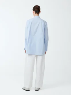 Studio Nicholson Beek Shirt In Sky Blue -Studio Nicholson BEEKSNW 420POWDERCOTTONSHIRTSinSKYBLUE1 scaled