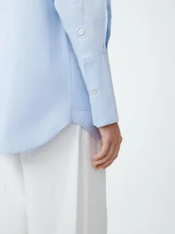 Studio Nicholson Beek Shirt In Sky Blue -Studio Nicholson BEEKSNW 420POWDERCOTTONSHIRTSinSKYBLUE2 scaled