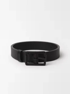Studio Nicholson Leather Belt In Black