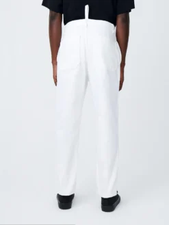 Studio Nicholson Bill Denim Pant In Optic White -Studio Nicholson BILLDENIMPANTWHITE4 scaled