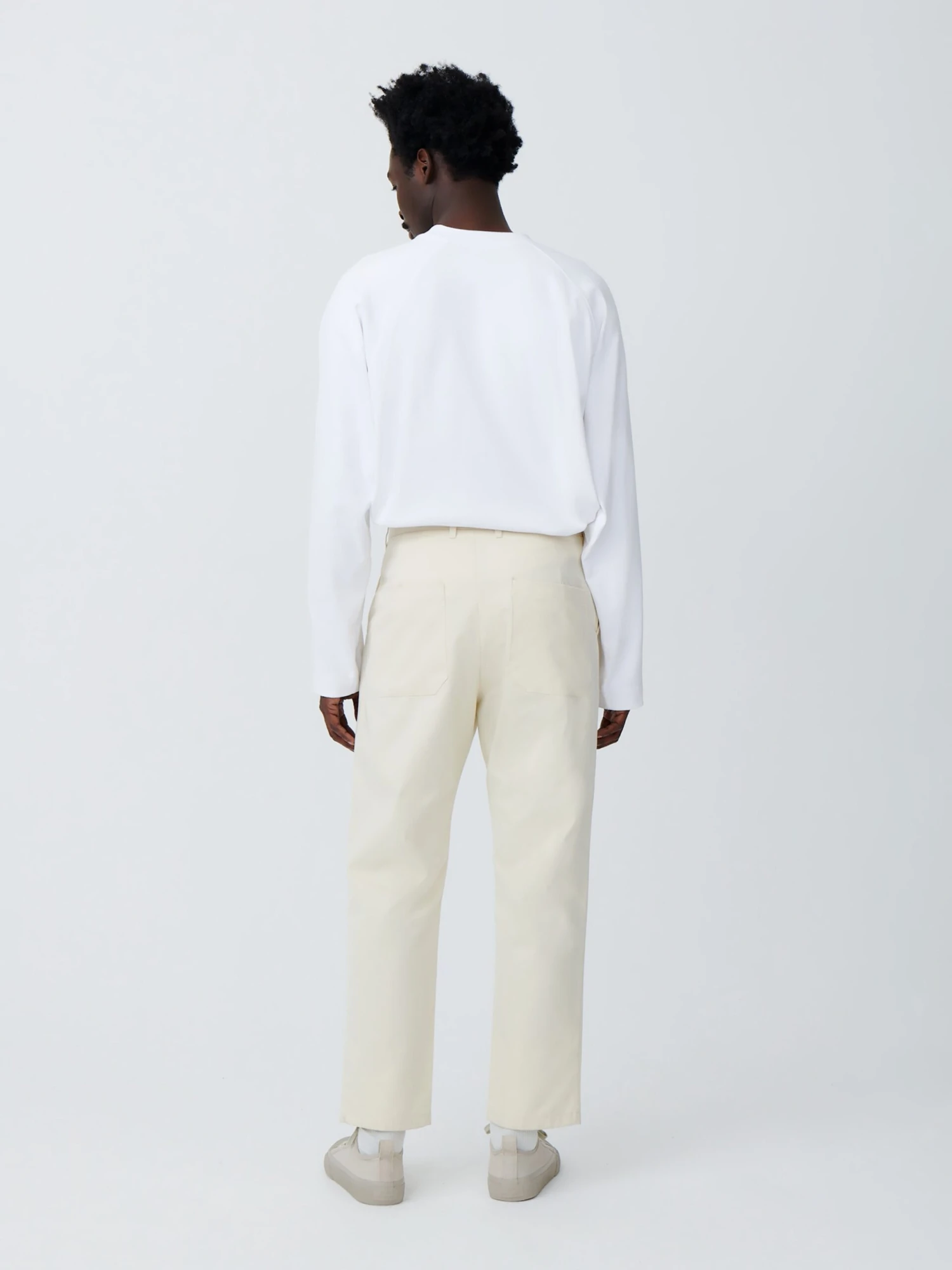 Studio Nicholson Bill Pant In Cream 2 Studio Nicholson Bill Pant In Cream - Image 2