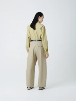 Studio Nicholson Bissett Shirt In Corn -Studio Nicholson BISSETTSHIRTCORN2 scaled