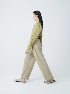 Studio Nicholson Bissett Shirt In Corn -Studio Nicholson BISSETTSHIRTCORN3 scaled