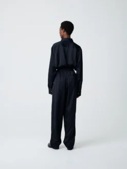 Studio Nicholson Bissett Viscose Shirt In Darkest Navy -Studio Nicholson BISSETTSHIRTDARKESTNAVY2 scaled