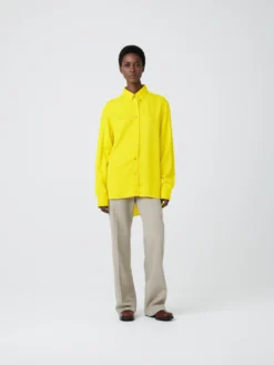 Studio Nicholson Bissett Viscose Shirt In Quince