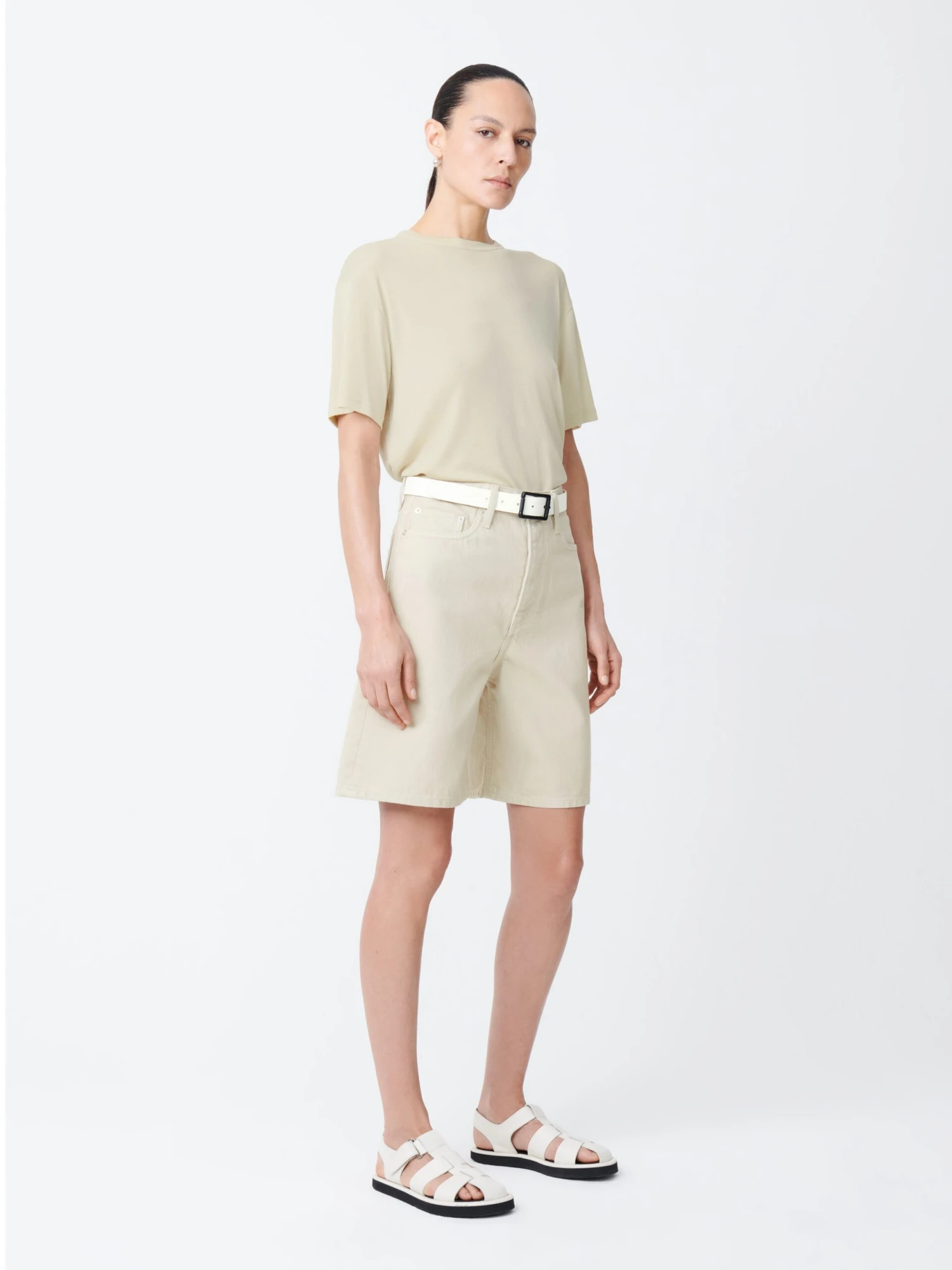 Studio Nicholson Bode Denim Short In Dove 2 Studio Nicholson Bode Denim Short In Dove - Image 2