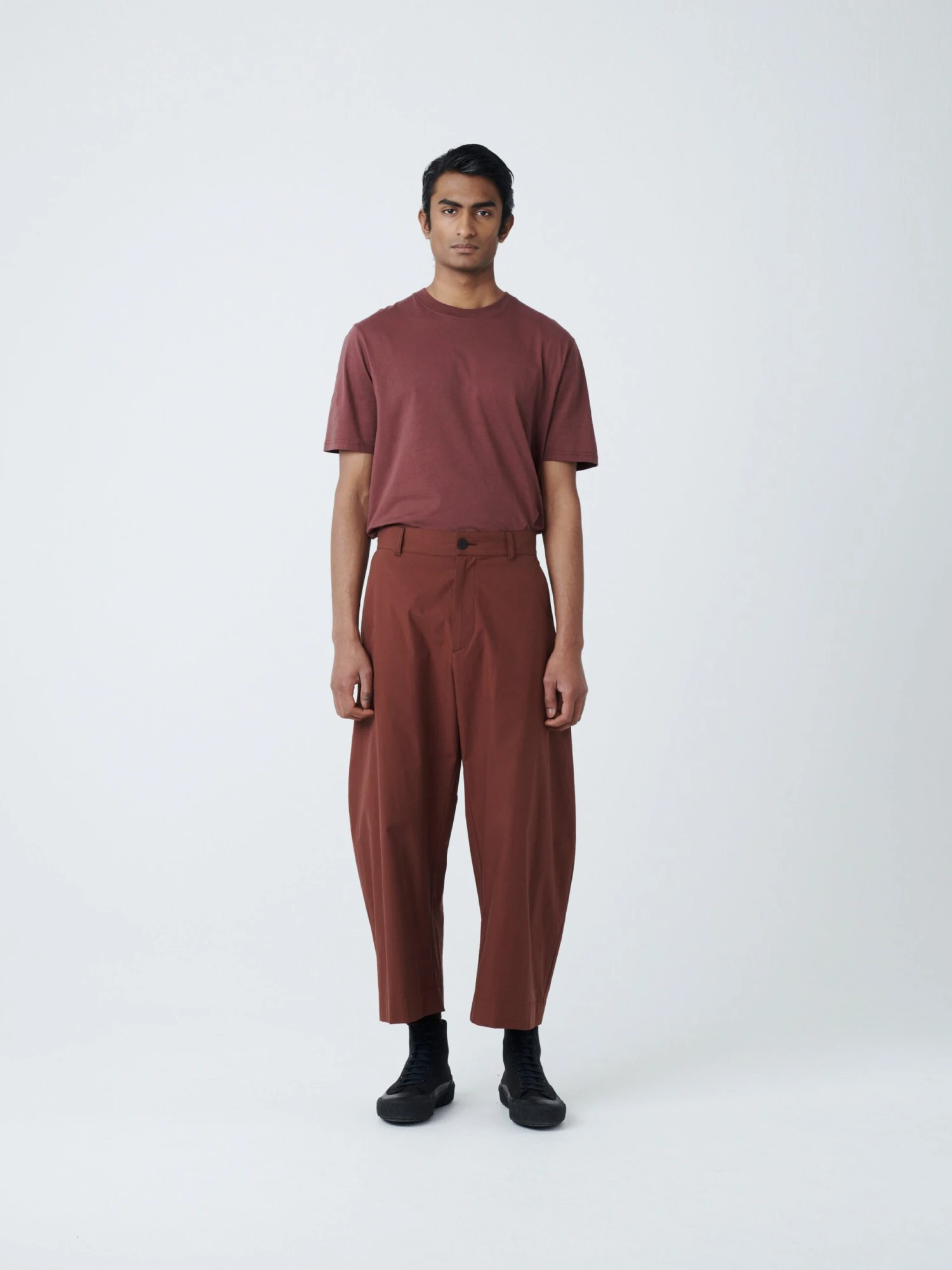 Studio Nicholson Bosun Pant In Chestnut 1 Studio Nicholson Bosun Pant In Chestnut