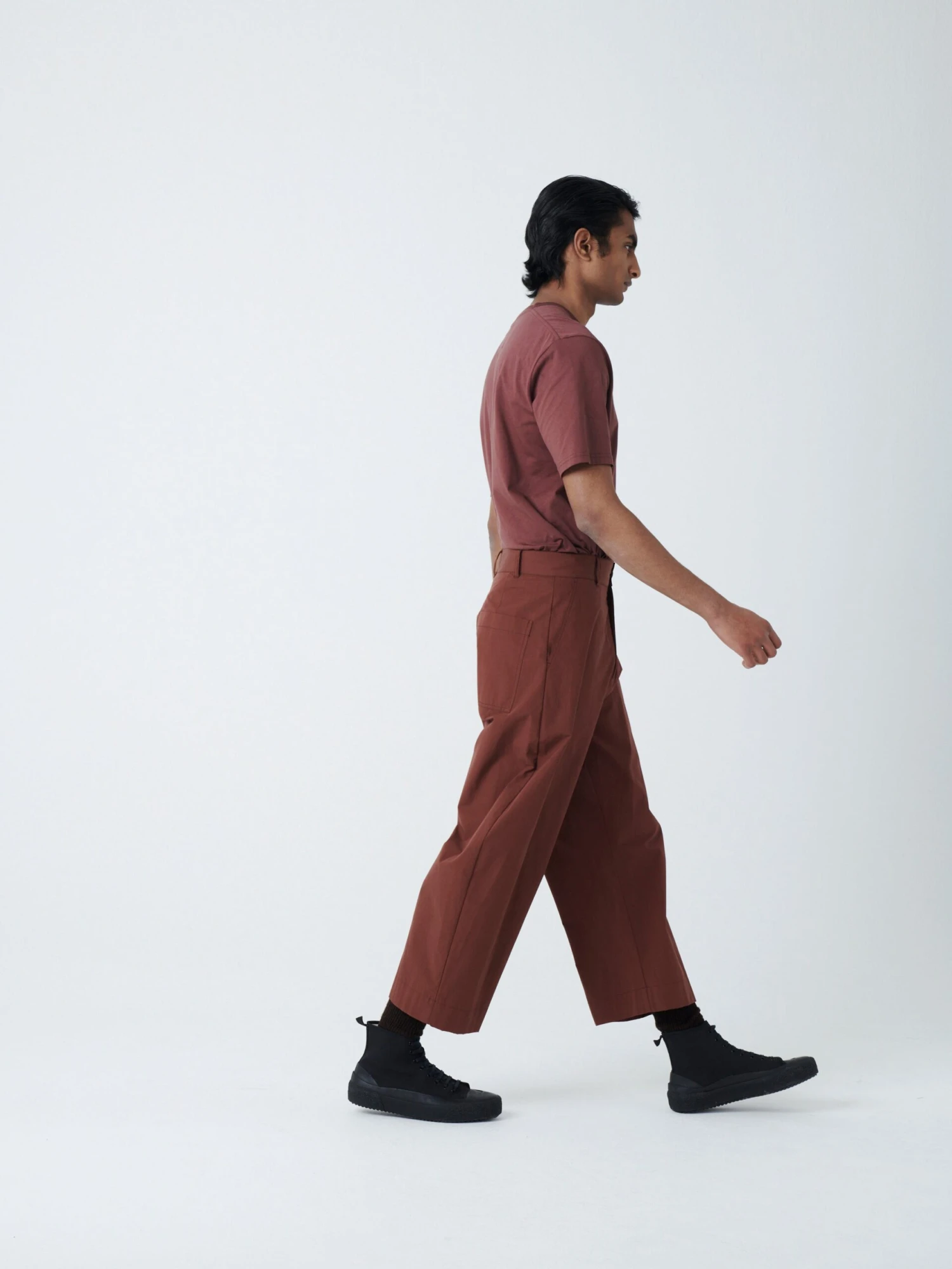 Studio Nicholson Bosun Pant In Chestnut 4 Studio Nicholson Bosun Pant In Chestnut - Image 4