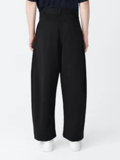 Studio Nicholson Bosun Pant In Black -Studio Nicholson BOSUNSNM 945PEACHEDBLACK1 scaled