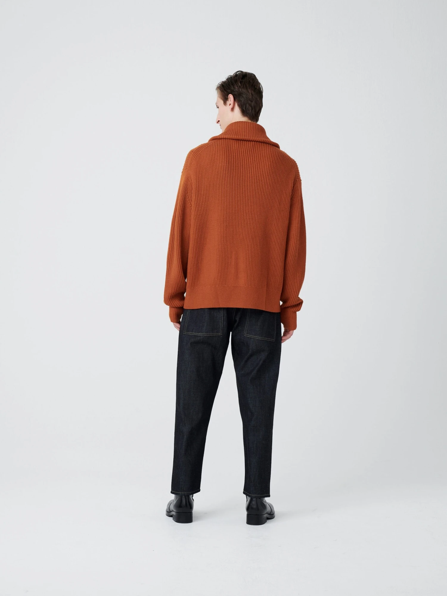 Studio Nicholson Bow Knit In Terracotta 3 Studio Nicholson Bow Knit In Terracotta - Image 3